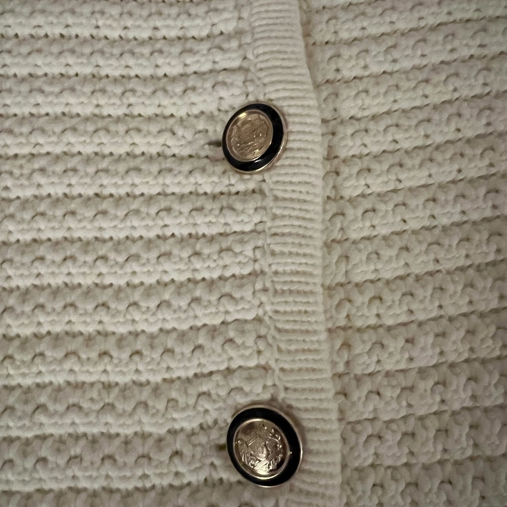 Ba&sh Gaspard Knitted Cardigan Sweater in Ivory Size 1/Small NWOT - Picture 8 of 13